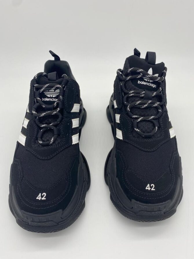 Balenciaga X Adidas Black Triple S Sneakers Size 9