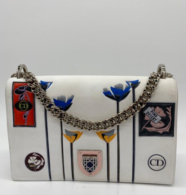 Christian Dior White Diorama Médium Handbag Bag