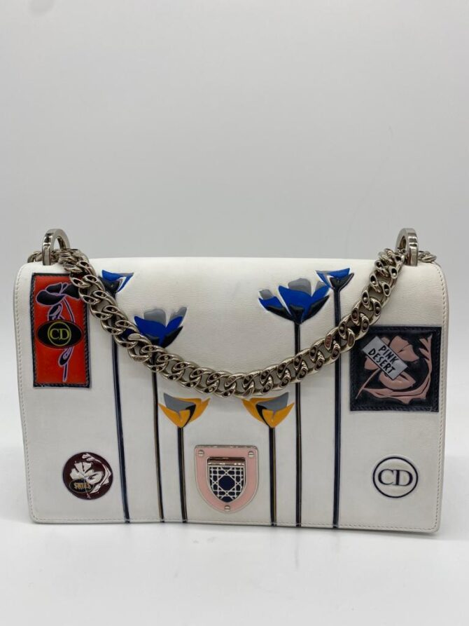 Christian Dior White Diorama Médium Handbag Bag