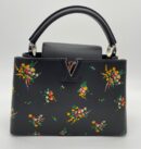 Louis Vuitton Black Leather Blossom Capucines Limited Édition PM Bag