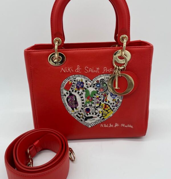 Christian Dior Lady Nikki De Saint Phalle Red Bag Limited Edition