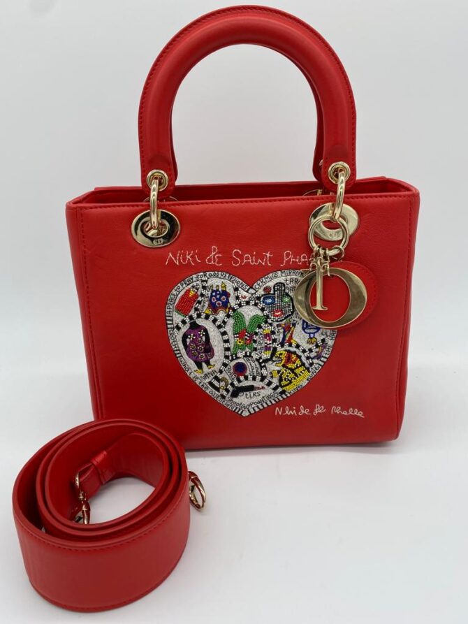 Christian Dior Lady Nikki De Saint Phalle Red Bag Limited Edition