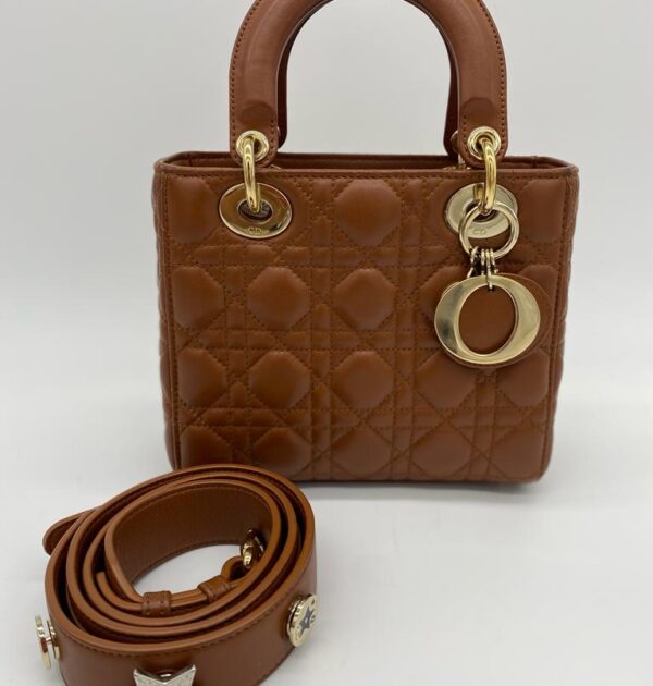 Christian Dior Lady Dior Small Brown Bag