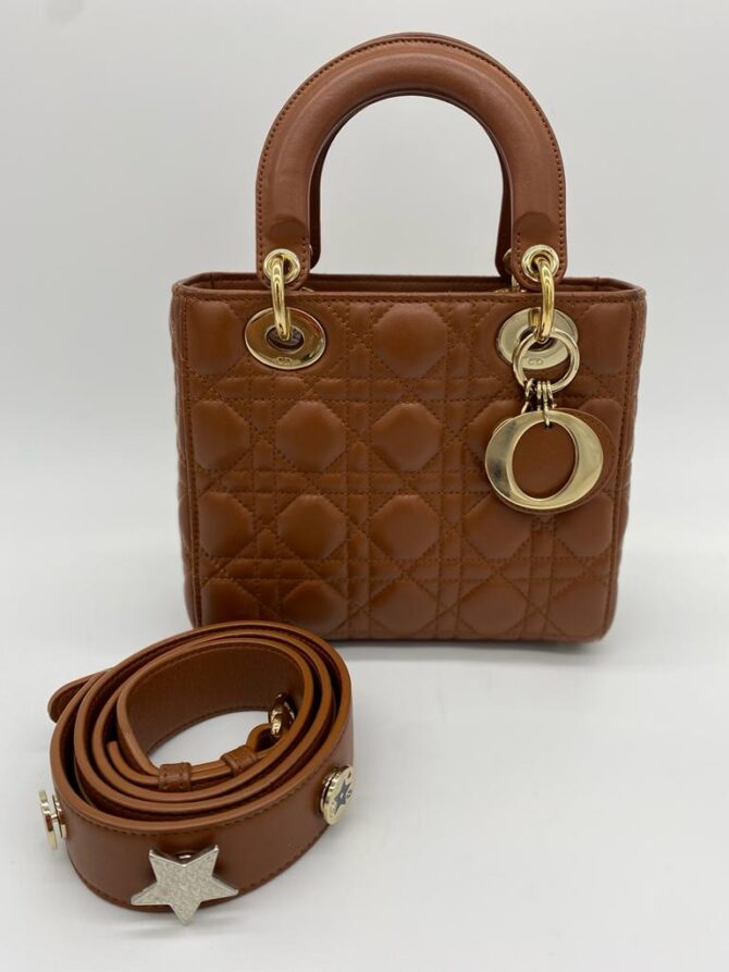 Christian Dior Lady Dior Small Brown Bag