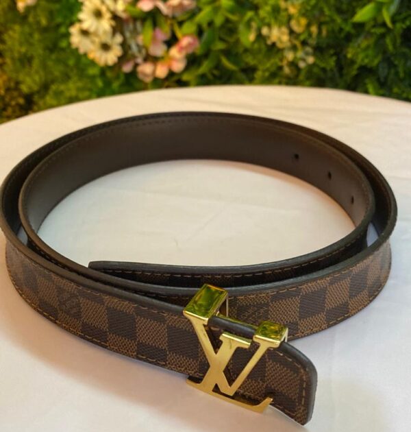 Louis Vuitton Damier Ébène Leather Belt size 85