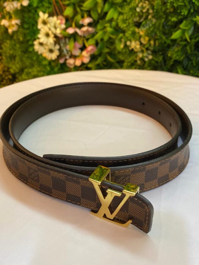 Louis Vuitton Damier Ébène Leather Belt size 85