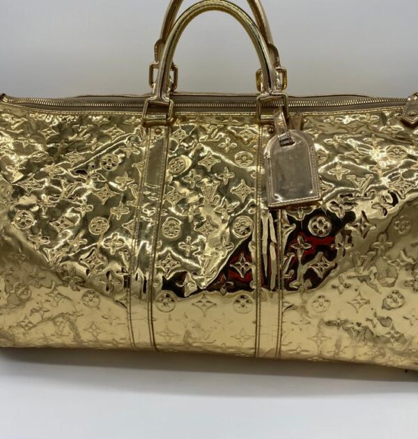 Louis Vuitton Gold Keepall 55 Bag