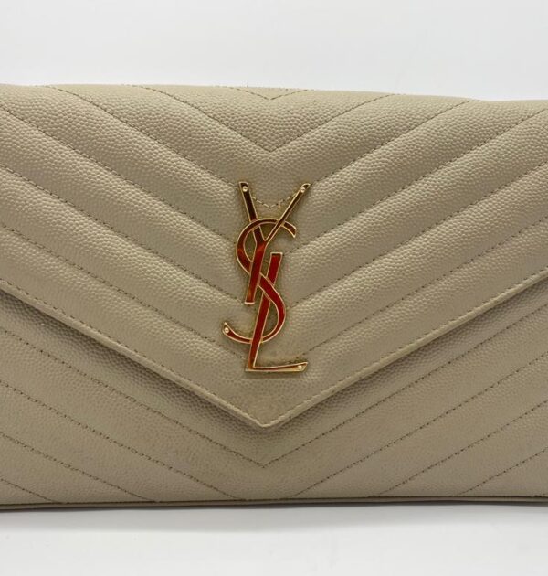 Yves Saint Laurent Grain de Poudre Chain Wallet